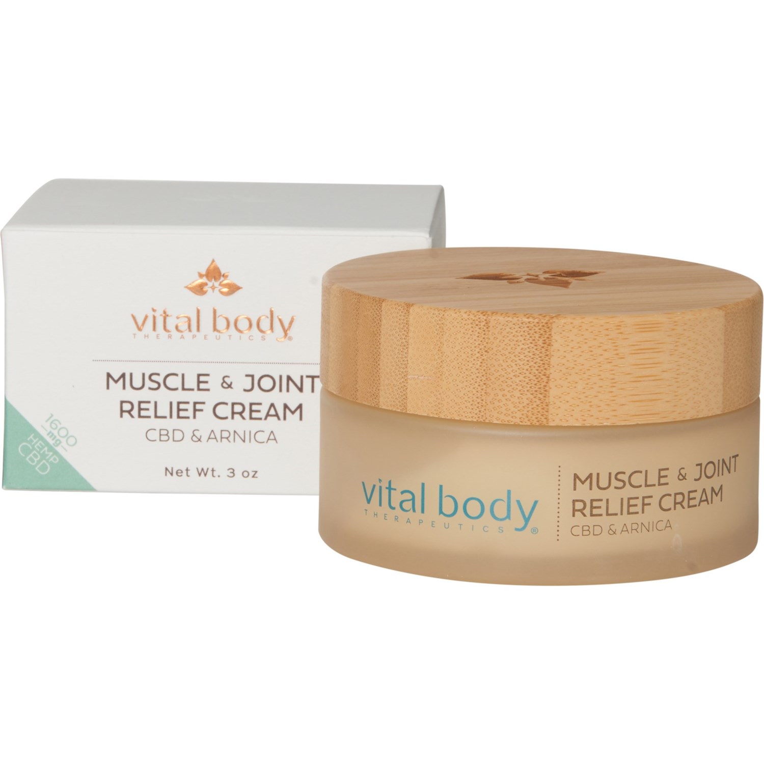 Vital Body CBD and Arnica Muscle and Joint Relief Cream - 3 oz., 1600 mg
