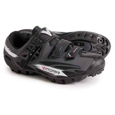 Vittoria Made in Italy Captor CRS Mountain Bike Shoes - SPD (For Men and Women) in Grey/Black/White