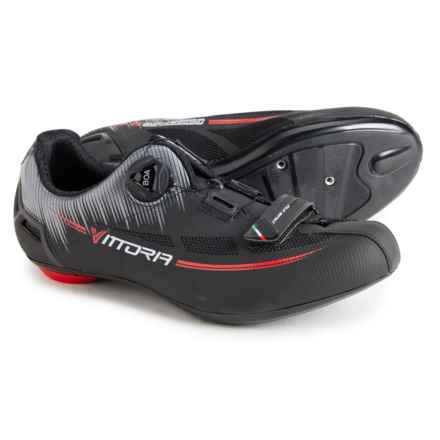 Vittoria Made in Italy Fusion 2 Road Cycling Shoes - 3 Hole (Men and Women) in Black