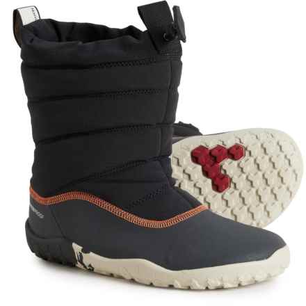 VivoBarefoot Boys Lumi FG Boots - Waterproof in Obsidian