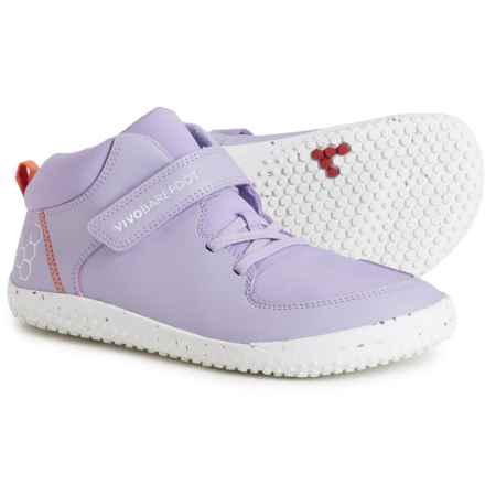 VivoBarefoot Boys Primus Ludo Hi Sneakers - Leather in Lilac