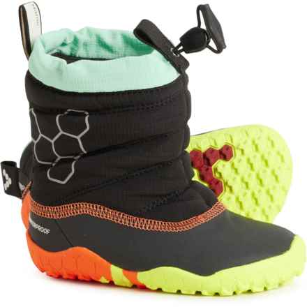 VivoBarefoot Little Boys Lumi FG Winter Boots - Waterproof in Electric Obsidian