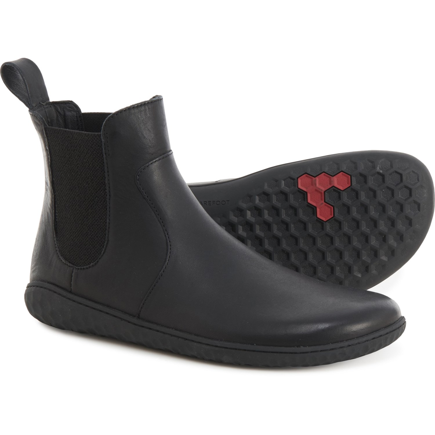 Vivobarefoot Geo Chelsea Stivali In Pelle Donna - Calzature A Piedi Nudi Con Suola Sottile Flessibile - Fatti A Mano In Portogallo