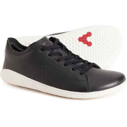 VivoBarefoot Made in Portugal Geo Court III Sneakers - Leather (For Men) in Obsidian