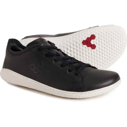 VivoBarefoot Made in Portugal Geo Court III Sneakers - Leather (For Women) in Obsidian