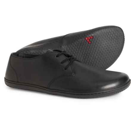 VivoBarefoot Made in Portugal Ra III Oxford Shoes - Leather (For Men) in Obsidian