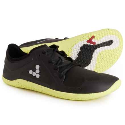 VivoBarefoot Primus Lite III All-Weather Running Shoes (For Men) in Obsidian Bio Lime