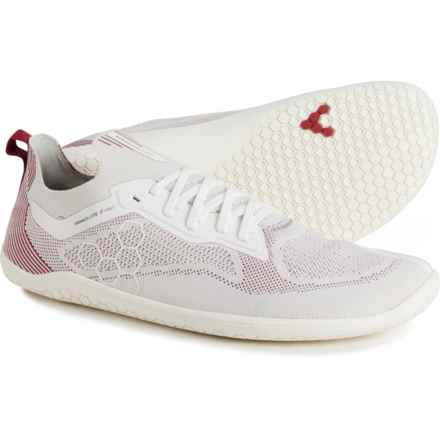 VivoBarefoot Primus Lite Knit Sneakers (For Men) in Off White/Burgundy