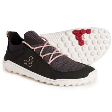 VivoBarefoot Tracker Decon Low FG2 Hiking Shoes - Leather (For Women) in Obsidian/Misty Rose