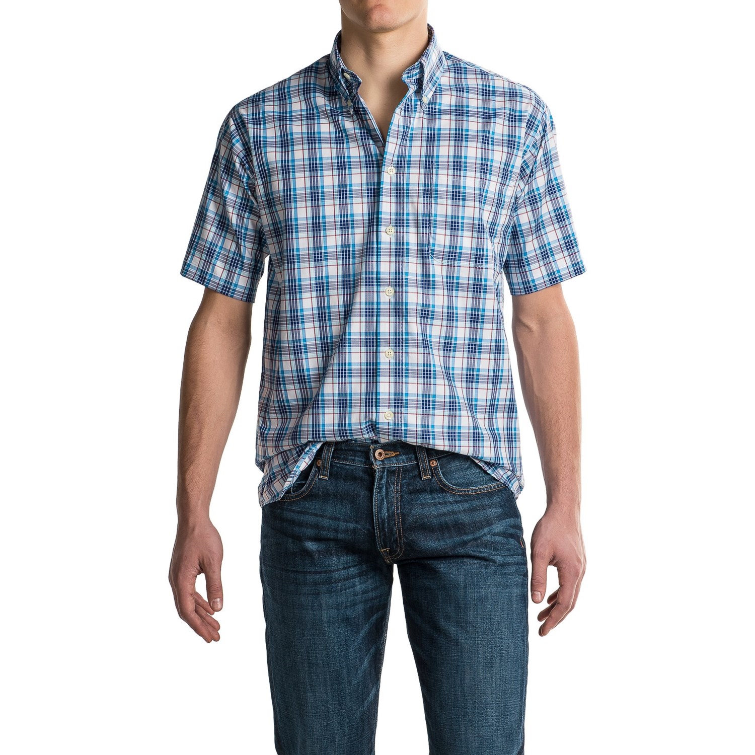 Viyella Multi-Plaid Sport Shirt (For Men) - Save 82%