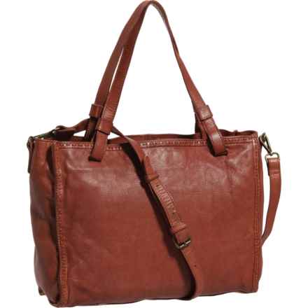 VOGUE N HYDE Shopping Tote Bag - Leather (For Women) in Mid Tan