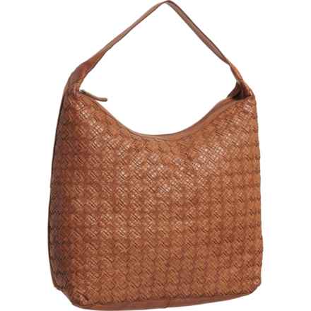 VOGUE N HYDE Woven Hobo Bag - Leather (For Women) in Nut