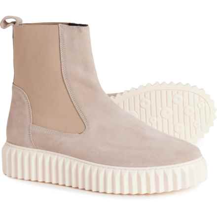 VOILE BLANCHE Beth Chelsea Boots - Suede (For Women) in Cream