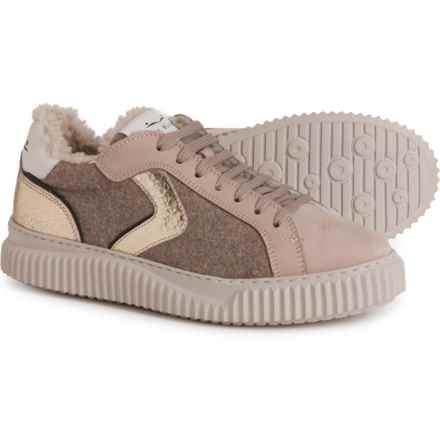 VOILE BLANCHE Lipari Sneakers - Leather (For Women) in Beige