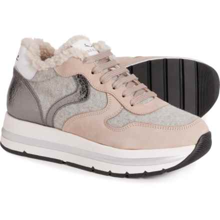 VOILE BLANCHE Maran Sneakers - Suede (For Women) in Cream/Grey