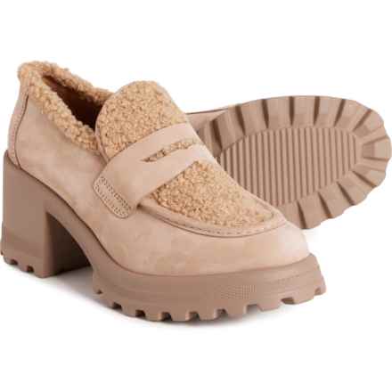 VOILE BLANCHE Tani Loafers - Nubuck (For Women) in Beige