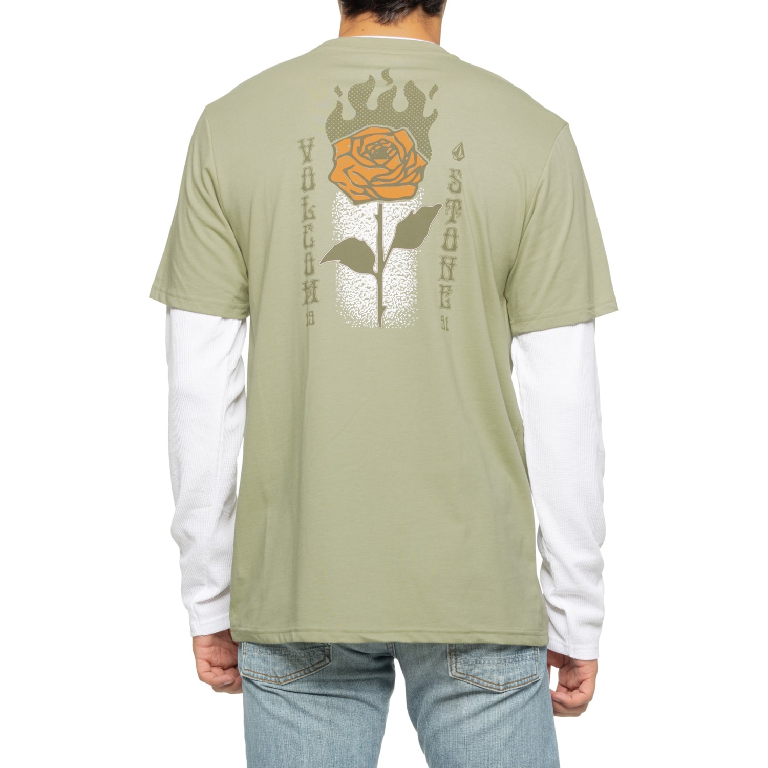 Volcom Stone Crew Two-Fer Shirt - Long Sleeve