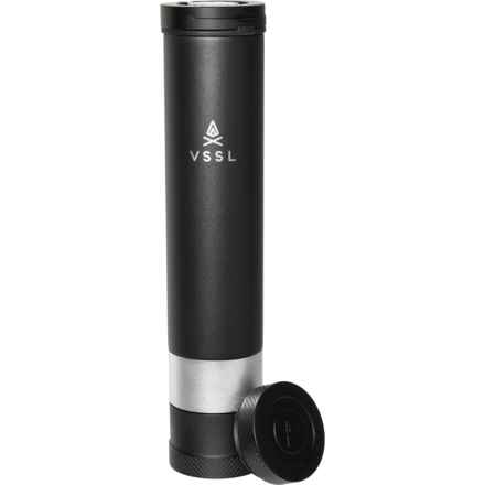 VSSL 2-in-1 Insulated Flask and Flashlight - 8 oz. in Black