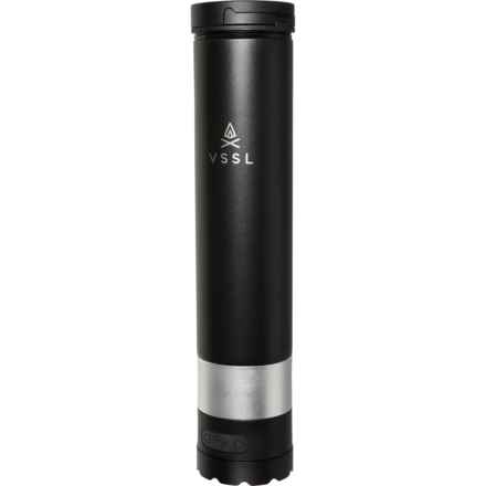 VSSL Insulated Flask with Speaker - 8 oz. in Black