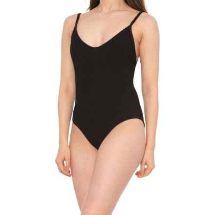 VYB Crinkle One-Piece Swimsuit in Black