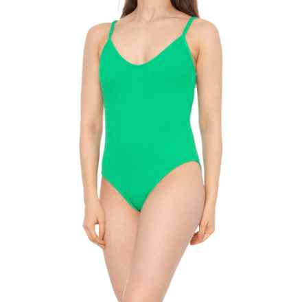 VYB Crinkle One-Piece Swimsuit in Green