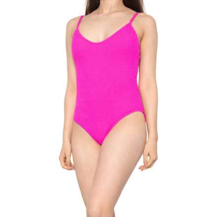 VYB Crinkle One-Piece Swimsuit in Pink