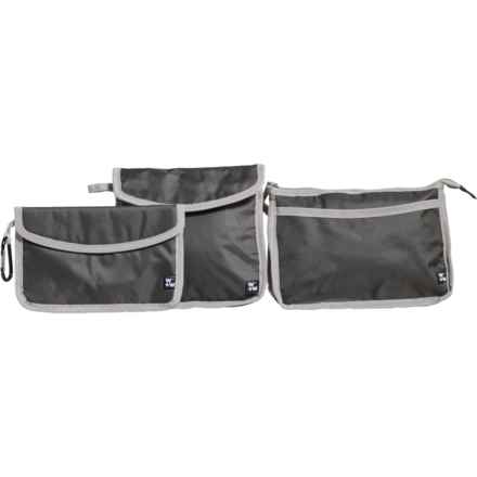W+W Cooler Bag Set with Carabiner - 4-Piece in Gray