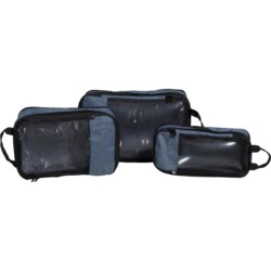 W+W Deluxe Packing Cubes - 3-Pack, Heather Navy in Heather Navy