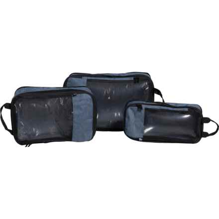 W+W Deluxe Packing Cubes - 3-Pack in Heather Navy