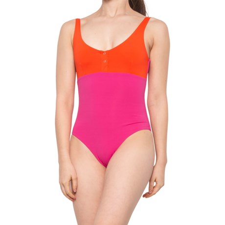 Must Have Wallace Moderate Color Block One Piece Swimsuit For Women Fuchsia Cherry Tomato S From Tavik Accuweather Shop