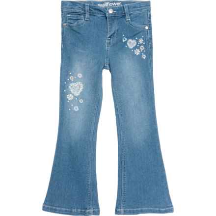 WallFlower Little Girls Hailey Flare Jeans in Denim