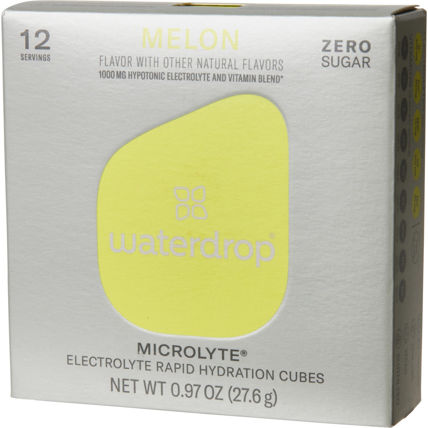 Waterdrop Microlyte Electrolyte Rapid Hydration Cubes 12 Servings