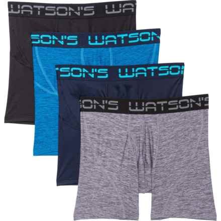 Watson's Advanced Boxer Briefs - 4-Pack, 6” in Black,Grey,Blue,Teal