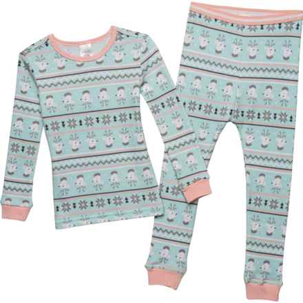 Watson's Toddler Girls Soft and Cozy Thermal Long Underwear Set - Long Sleeve in Deer Print