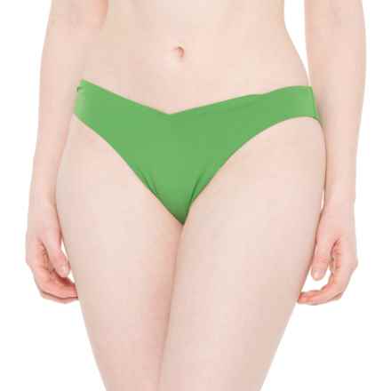 WE WORE WHAT Delilah Bikini Bottoms (For Women) in Palm Green