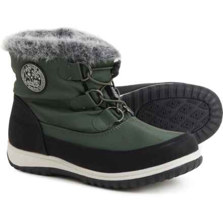 Weatherproof Annie Snow Boots - Waterproof, Insulated (For Women) in Green/ Black