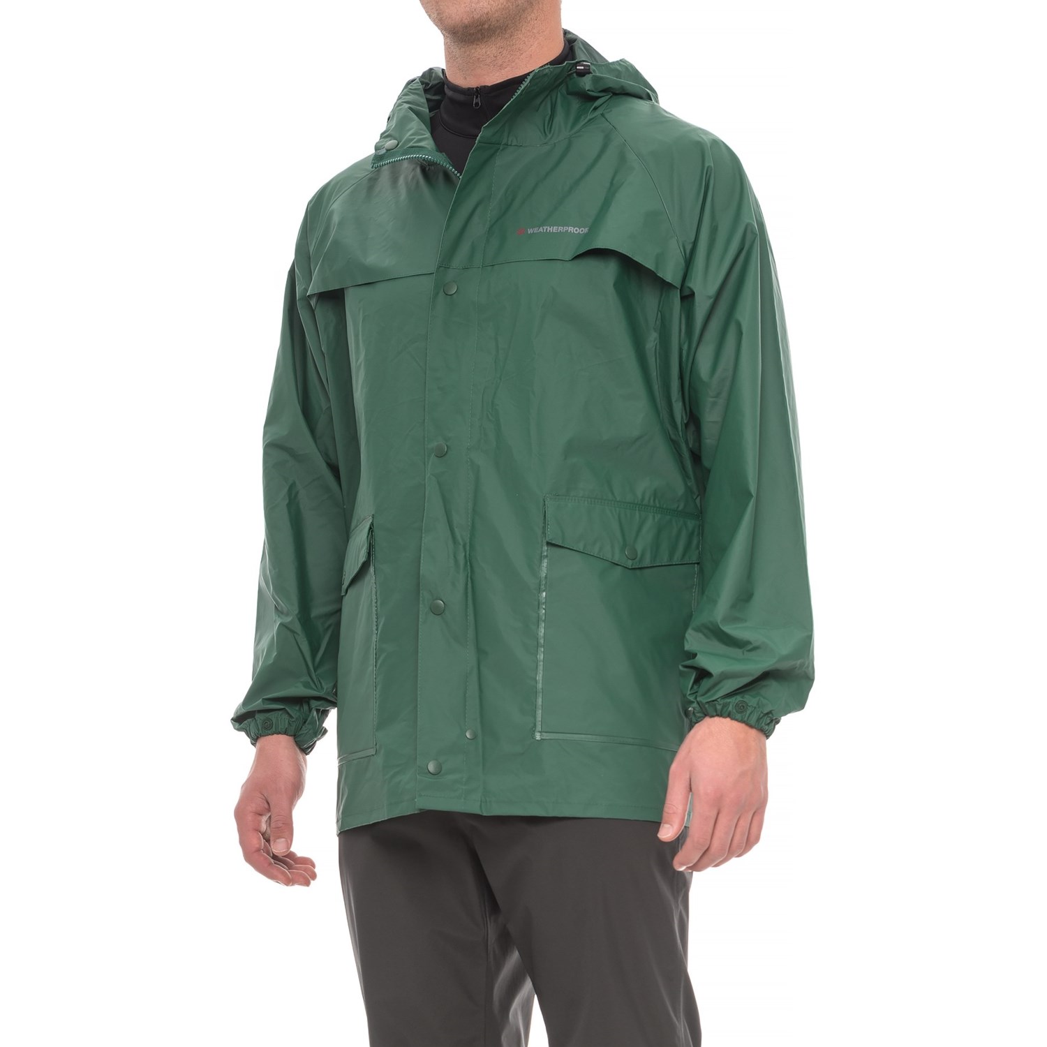 Weatherproof Hooded PVC Rain Jacket (For Men) - Save 39%