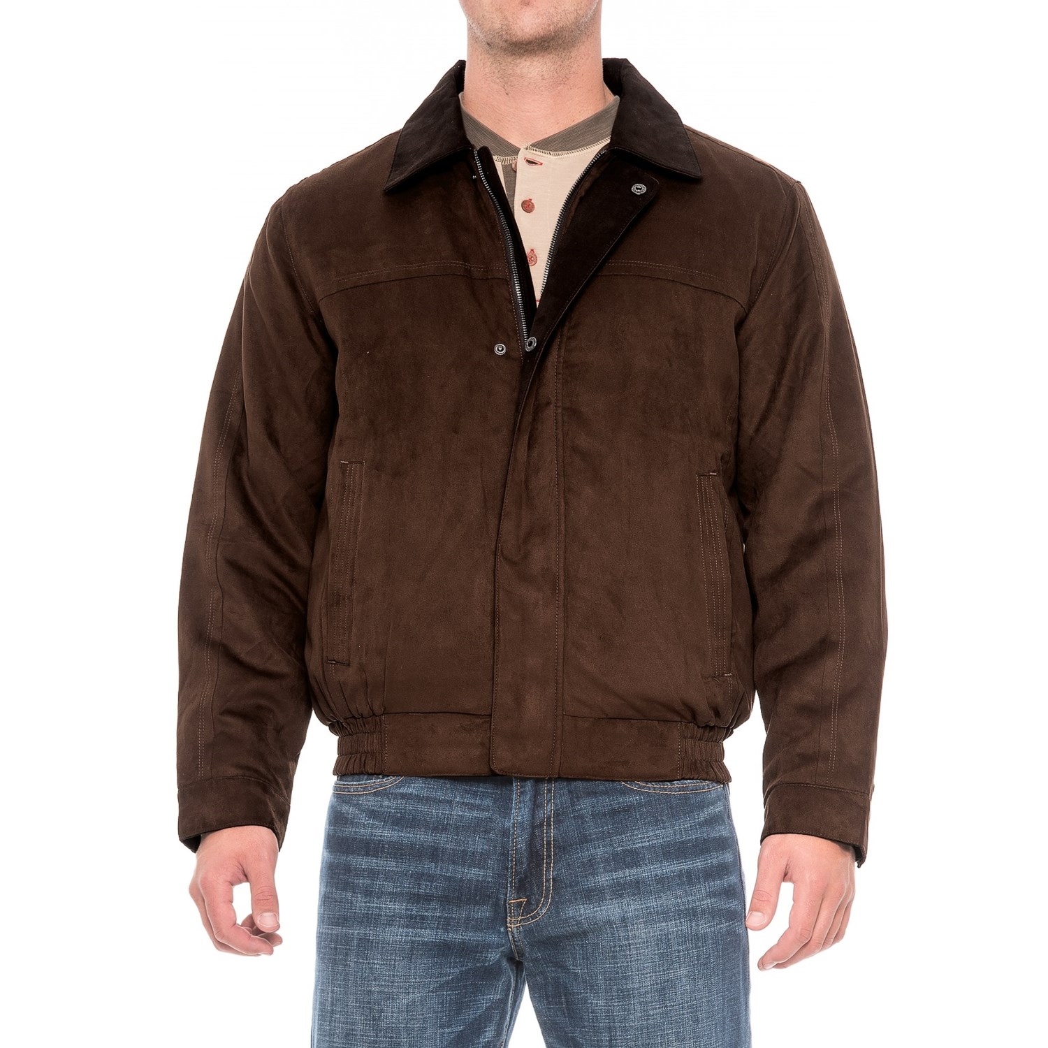 Weatherproof Microsuede Polyfill Bomber Jacket (For Men) - Save 55%