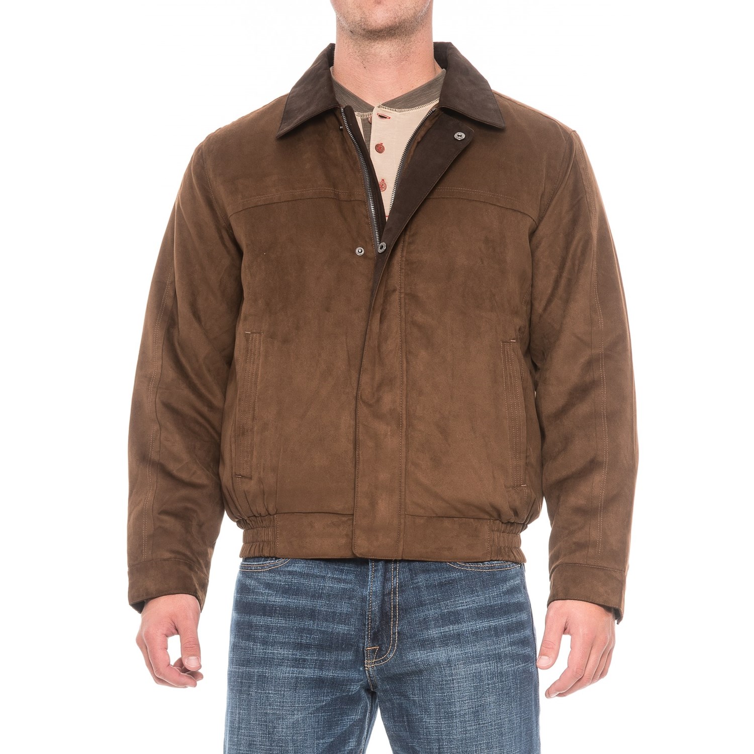 Weatherproof Microsuede Polyfill Bomber Jacket (For Men) - Save 66%