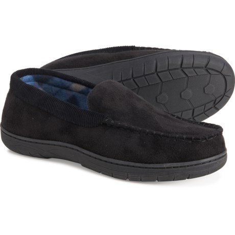 black corduroy slippers