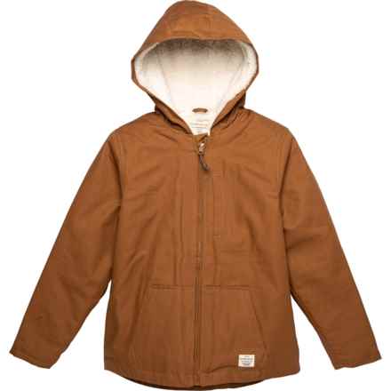 Weatherproof Vintage Big Boys Canvas Sherpa-Lined Jacket - Insulated in Wheat