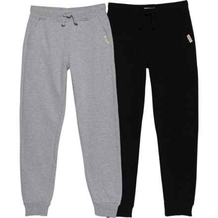 Weatherproof Vintage Big Boys Fleece Joggers - 2-Pack in Black