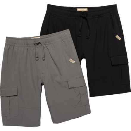 Weatherproof Vintage Big Boys Tech Shorts - 2-Pack in Black