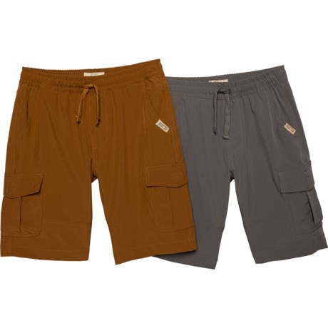 Weatherproof Vintage Big Boys Tech Shorts - 2-Pack in Smoked Gray
