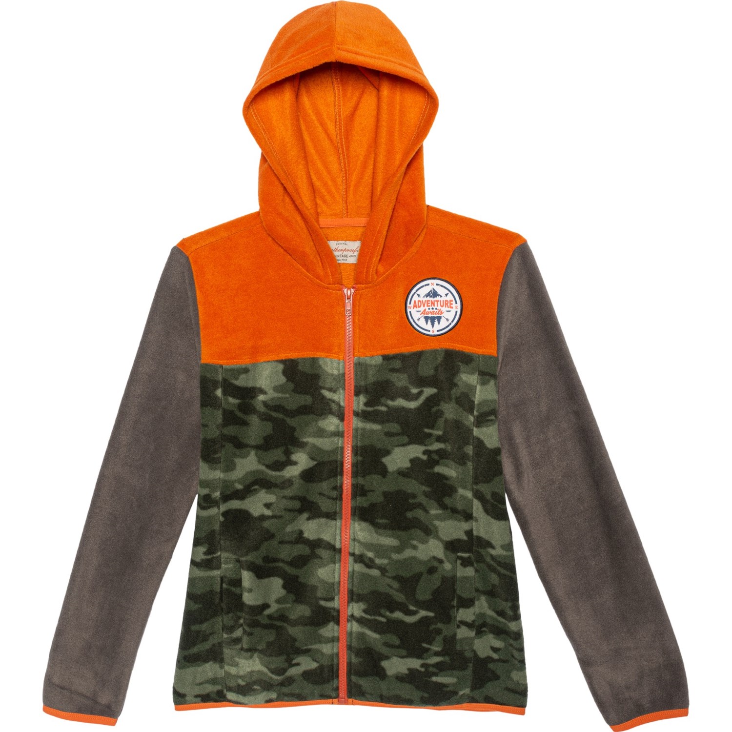 boys camo fleece jacket