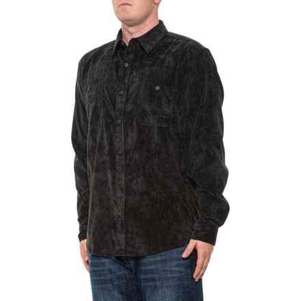 Weatherproof Vintage Comfort Stretch Corduroy Shirt - Long Sleeve in Moonless Night