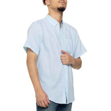 Weatherproof Vintage Country Twill Shirt - Short Sleeve in Crystal Blue