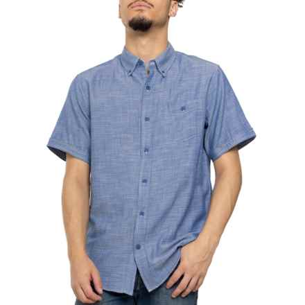 Weatherproof Vintage Country Twill Solid Shirt - Short Sleeve in French Navy