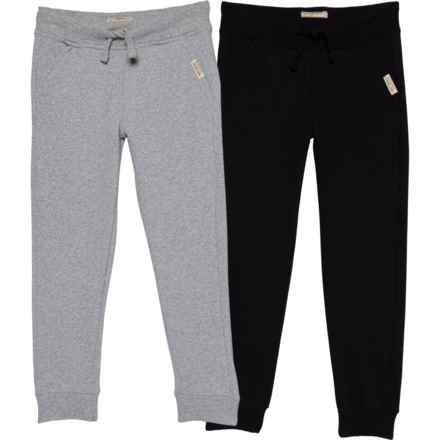 Weatherproof Vintage Little Boys Fleece Joggers - 2-Pack in Black