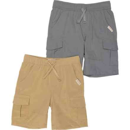 Weatherproof Vintage Little Boys Tech Shorts - 2-Pack in Kelp